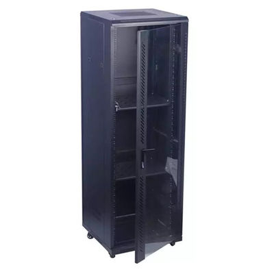 کیفیت  37U Floor Standing Server Rack Cabinet SPCC IP20 Cold Rolled Steel کارخانه