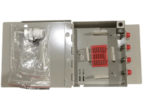 کیفیت  FTTH Mini Wall Mount Fiber Optic Terminal Box 8Port SC / LC / ST / FC کارخانه