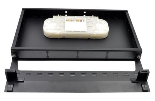 19 اینچ FTTH MPO MTP پچ پنلs LC 1U Fiber پایه کاست Rack Mount