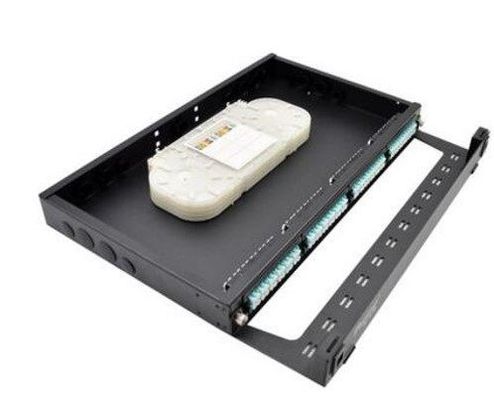 19 اینچ FTTH MPO MTP پچ پنلs LC 1U Fiber پایه کاست Rack Mount