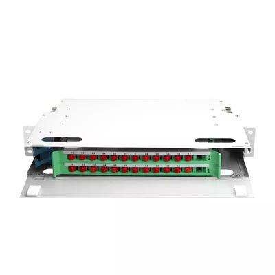 FTTH 1U Fiber Panel 24 Core 19 Inch Rack پچ پنل Unit ODF