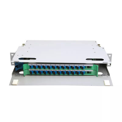 FTTH 1U Fiber Panel 24 Core 19 Inch Rack پچ پنل Unit ODF