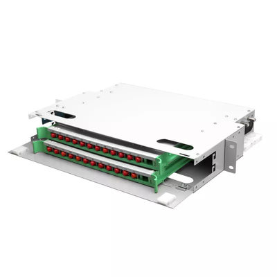 FTTH 1U Fiber Panel 24 Core 19 Inch Rack پچ پنل Unit ODF