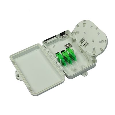 جعبه ترمینال فیبر نوری 6 پورت SC APC/UPC SM SX PC+ABS خاکستری روشن برای مخابرات