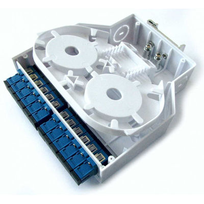 جعبه پایانه فیبر نوری پایه ریلی Abs Plastic Din Rail 12 آداپتور Lc/Upc Simplex