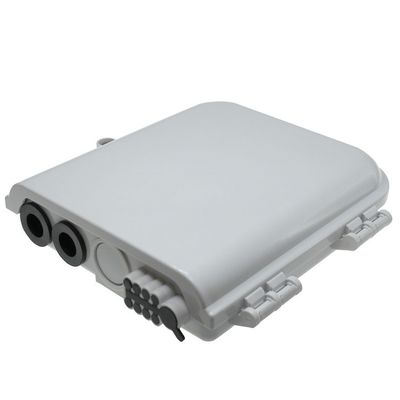 جعبه پایانه فیبر نوری 8 هسته SM/DX SC/LC/ST/FC خاکستری روشن/مشکی IP 66