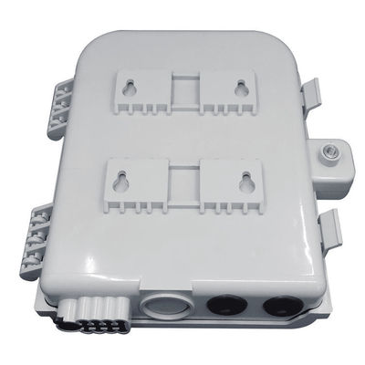 جعبه پایانه فیبر نوری 8 هسته SM/DX SC/LC/ST/FC خاکستری روشن/مشکی IP 66