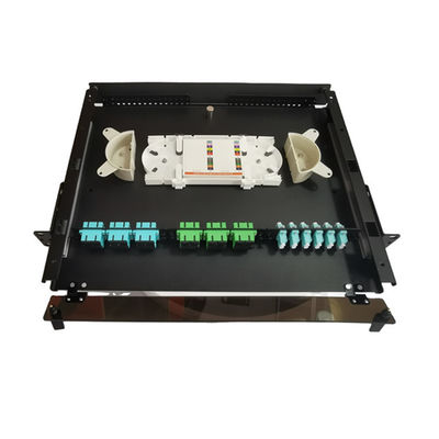 جعبه ختم فیبر فلزی 19 اینچی LC MTP MPO 1U