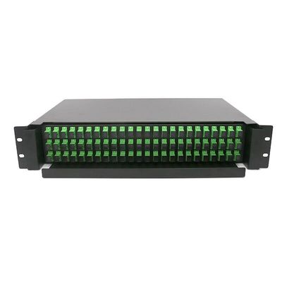 قفسه رک 2U 19 اینچی ODF 72 Core وصله پنل پنل کشویی