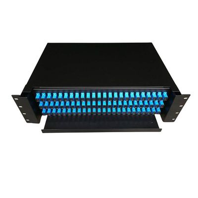 قفسه رک 2U 19 اینچی ODF 72 Core وصله پنل پنل کشویی