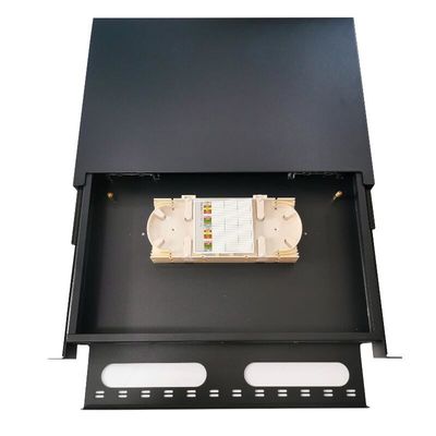 1U MTP MPO فیبر پچ پنل 19 اینچی قاب قاب کابینت 96 هسته اتصال