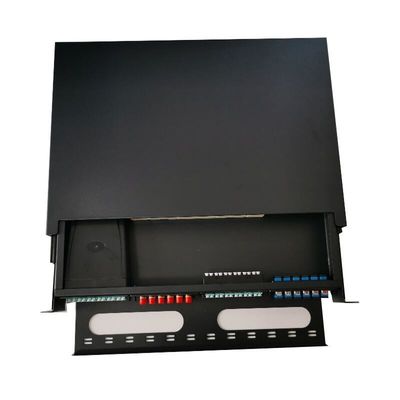 1U MTP MPO فیبر پچ پنل 19 اینچی قاب قاب کابینت 96 هسته اتصال