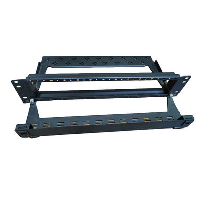 پچ پنل سیاه MPO MTP 96F 1U LC پچ پنل Shelf Modular