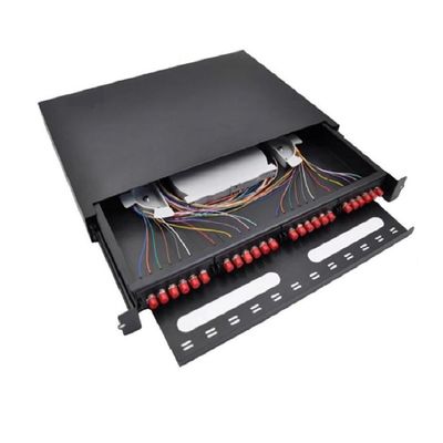 MPO FC Fiber پچ پنل 19 24 Port پچ پنل Rack Mount OEM