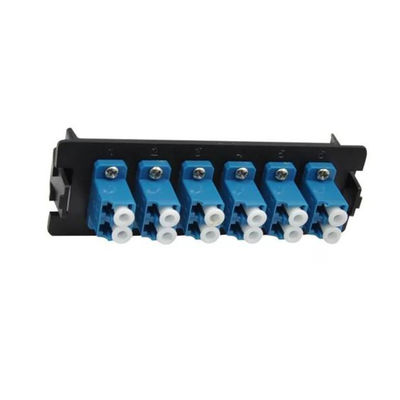 MPO Rack Mount Panel محفظه فیبر 24 Port LC Fiber پچ پنل 1U