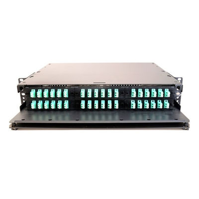 LGX 2U Rack Mount محفظه فیبر 6 آداپتور Panel LC UPC دوبلکس 6 Slots 72F