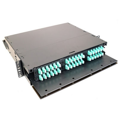 LGX 2U Rack Mount محفظه فیبر 6 آداپتور Panel LC UPC دوبلکس 6 Slots 72F