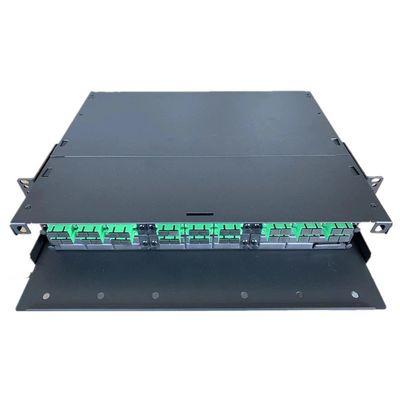 2U MPO MTP پچ پنل APC SC دوبلکس محفظه فیبر Rack Mount