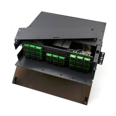 3RU MPO MTP پچ پنلs 108F Fiber پچ پنل SC APC Holds 9 LGX آداپتور