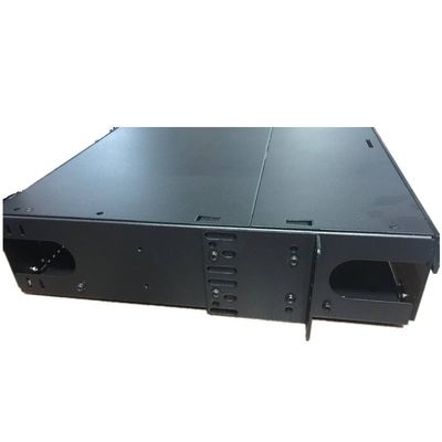 اسپلایس MPO MTP پچ پنلs 144F SC APC 4U Fiber پچ پنل 12 آداپتور