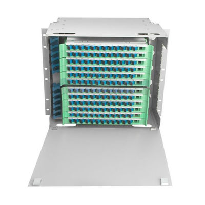 قاب پچ پنل خاکستری ODF 19 72 Core FC / SC Optic Distribution Frames