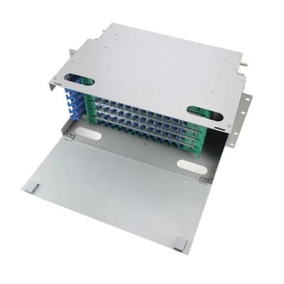 قاب پچ پنل خاکستری ODF 19 72 Core FC / SC Optic Distribution Frames