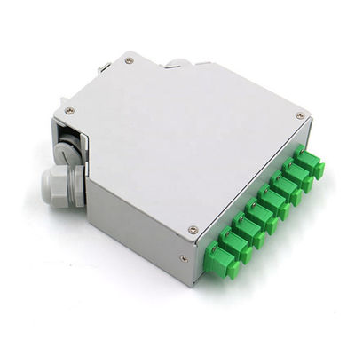 جعبه پایانه ریلی فیبر نوری Sc/Apc Fibers Sc/Apc خاکستری فولاد نورد سرد