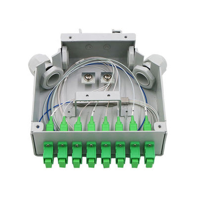 جعبه پایانه ریلی فیبر نوری Sc/Apc Fibers Sc/Apc خاکستری فولاد نورد سرد
