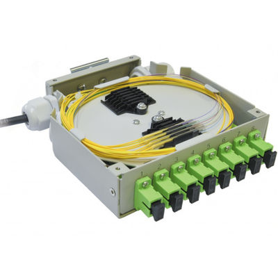 جعبه پایانه ریلی فیبر نوری Sc/Apc Fibers Sc/Apc خاکستری فولاد نورد سرد