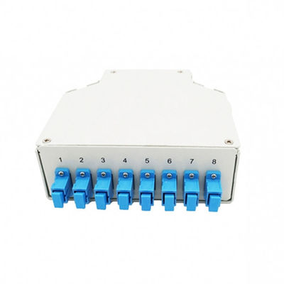 جعبه پایانه دین ریلی فیبر نوری 8 پورت Din Rail با آداپتور Sc/Upc Singmode Pigtails
