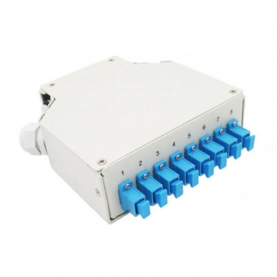 جعبه پایانه دین ریلی فیبر نوری 8 پورت Din Rail با آداپتور Sc/Upc Singmode Pigtails
