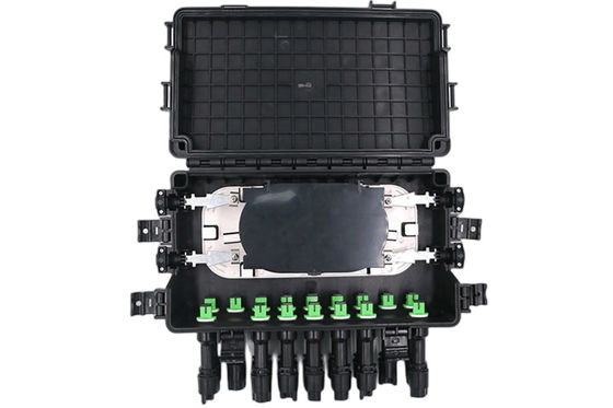 جعبه ترمینال فیبر نوری ضد آب FTTB SC IP68 2 IN 2OUT 48 Core 16Port