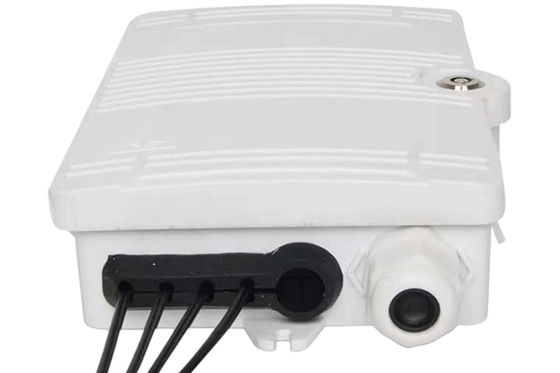 جعبه پایانه فیبر نوری 4 پورت SC UPC SX SM سفید IP66 برای مخابرات