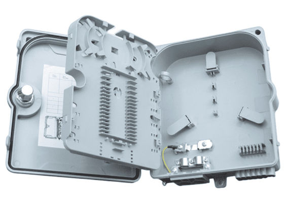 جعبه پایانه فیبر نوری 12 پورت SC/LC/ST/FC IP-66 UPC/APC خاکستری روشن FTTH