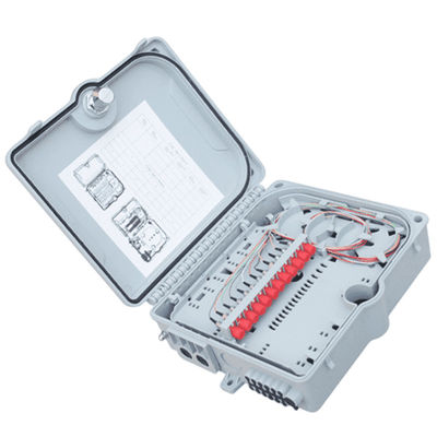 جعبه پایانه فیبر نوری 12 پورت SC/LC/ST/FC IP-66 UPC/APC خاکستری روشن FTTH