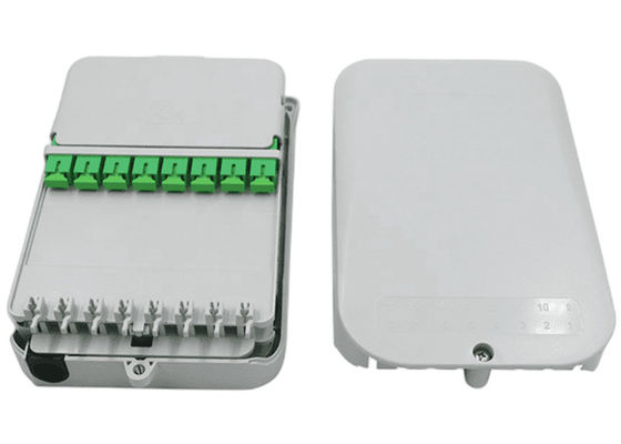 جعبه توزیع 16 هسته ای FTTH UPC / APC دیواری خاکستری روشن