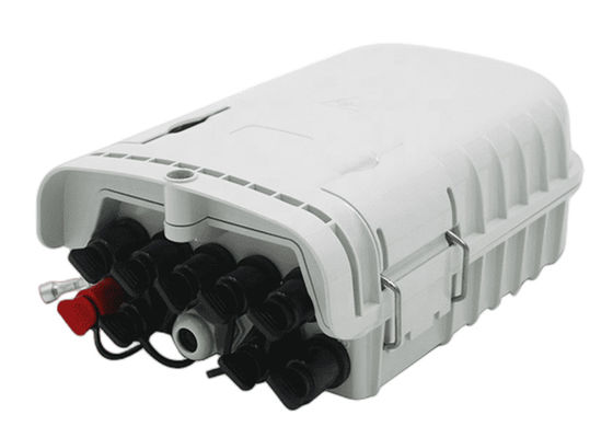 محفظه پایانه نوری خاکستری با 8 پورت فیبر ABS PLC IP65