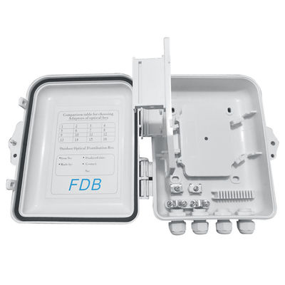 جعبه شکاف فیبر نوری SC 1x8 PLC IP65 دیواری 12 هسته ای
