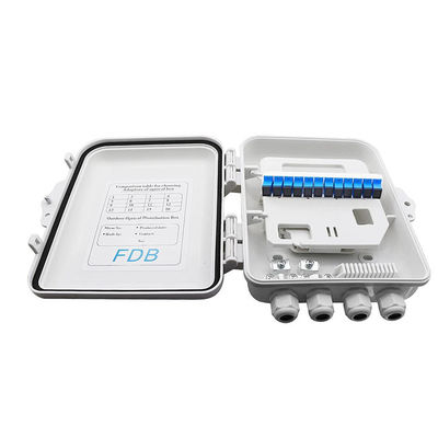 جعبه شکاف فیبر نوری SC 1x8 PLC IP65 دیواری 12 هسته ای
