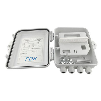 جعبه شکاف فیبر نوری SC 1x8 PLC IP65 دیواری 12 هسته ای