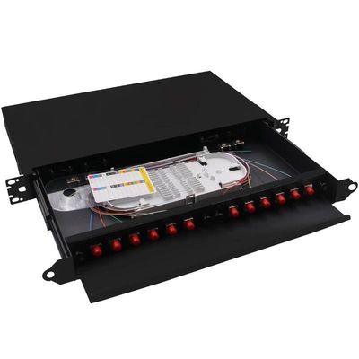 وصله پانل فیبر نوری 12 هسته ای FC Rack Mount ODF Pigtail Pigtail Out