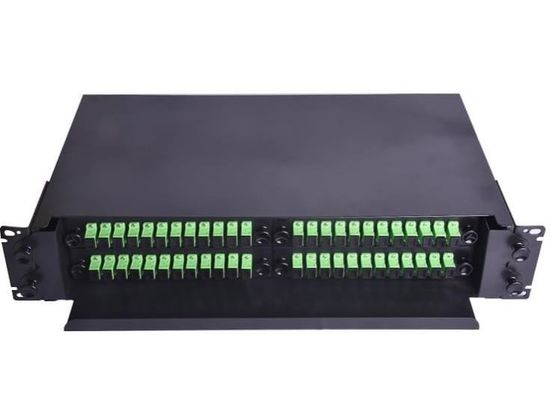 Fc Rack Mounted Fiber Optic پچ پنل ODF 19 Inch 48 Mouth Pull Type