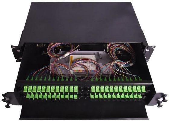Fc Rack Mounted Fiber Optic پچ پنل ODF 19 Inch 48 Mouth Pull Type