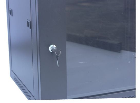 کابینت رک سرور 9U 19 اینچ پایه دیواری قابل جابجایی قفسه دیتا/شبکه ​​مشکی
