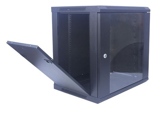 محفظه کابینت سرور 12U درب شیشه ای دیواری رک 19 اینچی 600x450