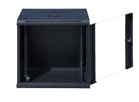 محفظه کابینت سرور 12U درب شیشه ای دیواری رک 19 اینچی 600x450