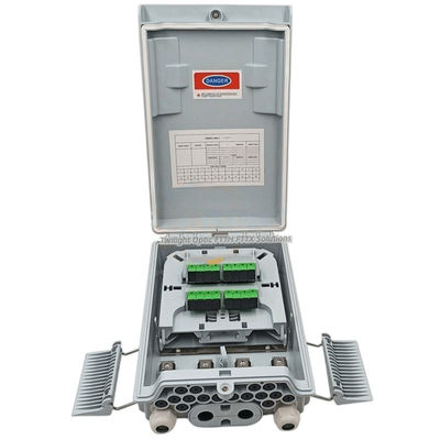 جعبه شکاف فیبر نوری SM / MM خاکستری روشن 1x8 PLC شکاف