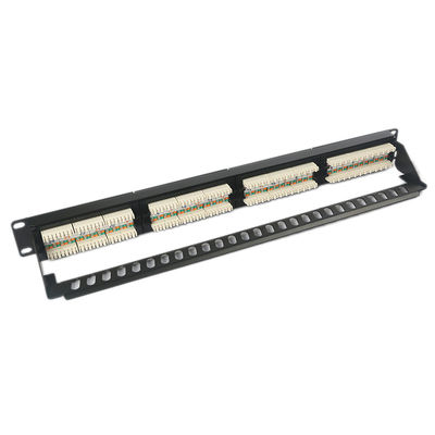1U 24 Port کیستون پچ پنل کیستون RJ45 DustProof
