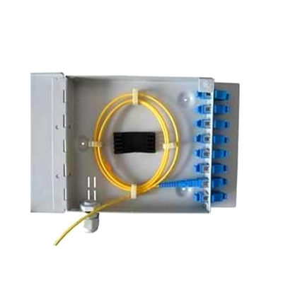 FTTH Mini Wall Mount Fiber Optic Box 8Port SC / LC / ST / FC