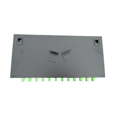12 پورت فیبر پچ پنل ODF 1U Optical Fiber Terminal Box SC Pigtail Adapter